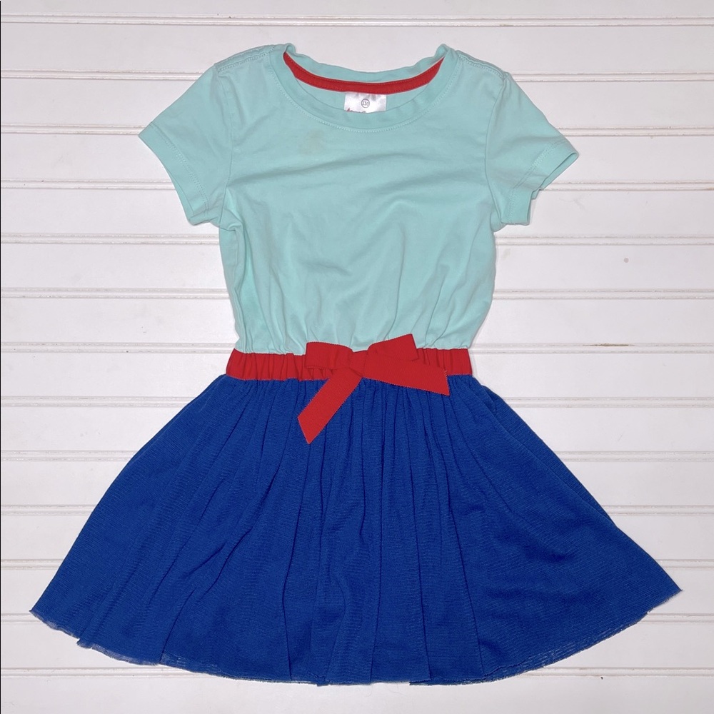 HANNA ANDERSSON VGUC Color Block Tulle Shirt Dress